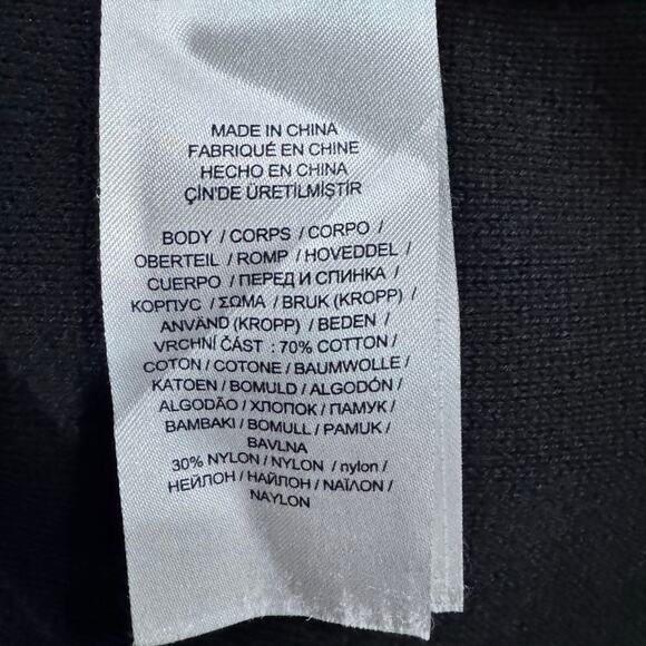 Lauren Ralph Lauren Black Sweater Knit Blazer XL Crest Buttons Preppy - Picture 7 of 7